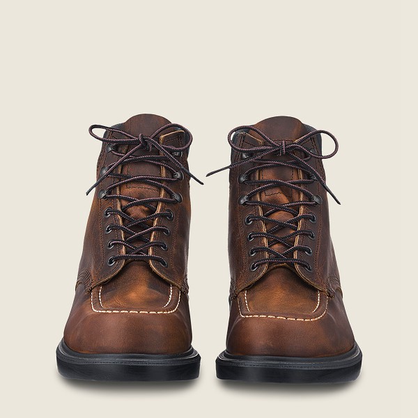 Red Wing Heritage Boots Classic Supersole - 6-inchr Rough & Tough Leather - Dark Brown - Mens OCJ573